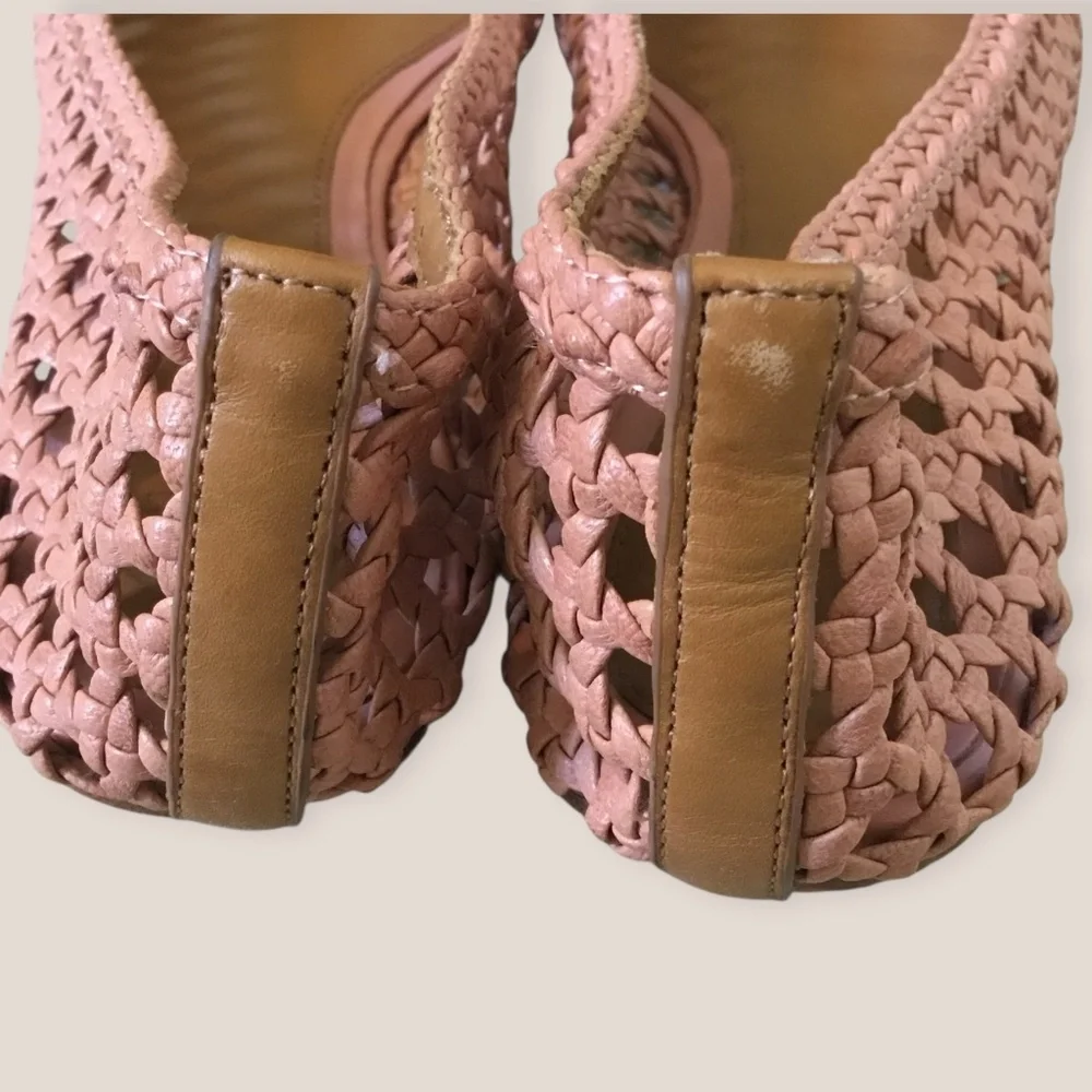 Tory Burch Carlyle Woven Ballerina Flats